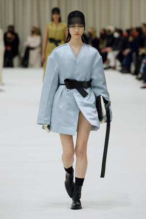 Jil Sander Sky Blue Dress Wallpaper