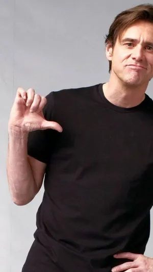 Jim Carrey Engrossed In Deep Thought Wallpaper