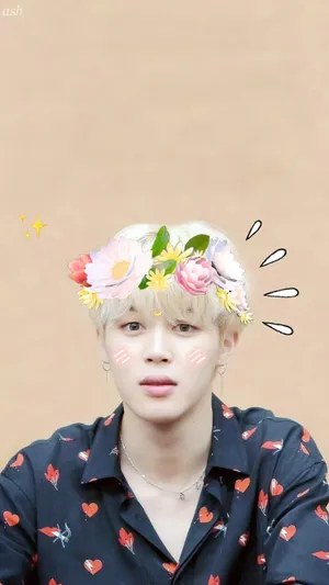 Jimin Bts Cutely Surprised Wallpaper