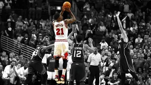 Jimmy Butller Winning Shot In Nba Wallpaper