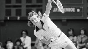 Jimmy Connors In Action - Wimbledon 1977 Wallpaper