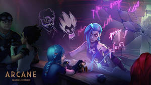 Jinx Arcane At The Bar Wallpaper