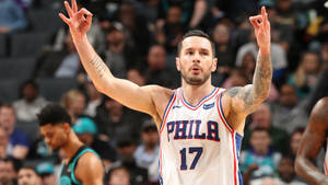 Jj Redick Phila Player No. 17 Wallpaper