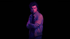 Joe Keery Aesthetic Dark Wallpaper