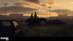 Joel And Ellie In The Distopia - The Last Of Us Game Screenshot Wallpaper