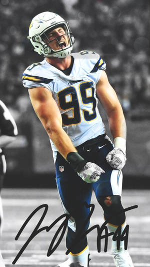 Joey Bosa Emotional Football Game Wallpaper