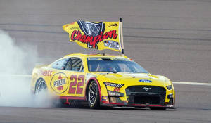 Joey Logano Champion Race Car Wallpaper