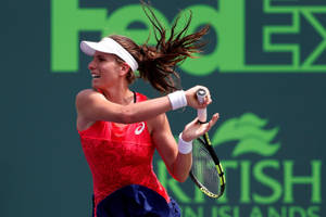 Johanna Konta Red Top Wallpaper