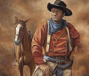 John Lennon With A Horse Wallpaper
