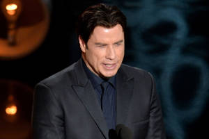 John Travolta Awards Night Speech Wallpaper