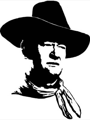 John Wayne Vector Art Wallpaper