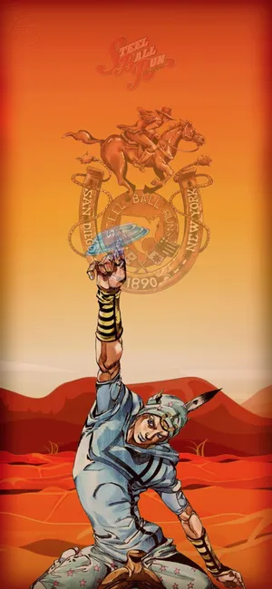 Johnny Joestar Mountain Range Wallpaper