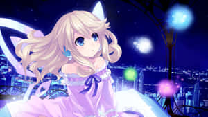 Join Neptune And Friends On Their Adventures In Hyperdimension Neptunia Wallpaper