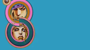 Jojo Bizarre Adventure Gyro Johnny Circles Wallpaper