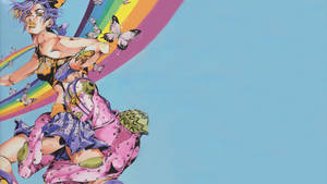 Jojo Bizarre Adventure Jolyne Stone Rainbow Wallpaper