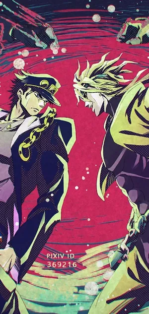 Jojo Bizarre Adventure Jotaro Vs Dio Wallpaper
