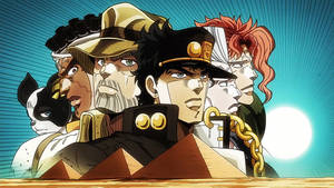 Jojo Bizarre Adventure Stardust Crusaders Above Pyramids Wallpaper