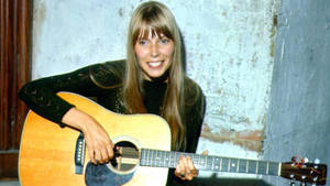 Joni Mitchell's Martin D-28 Dreadnought Acoustic Guitar Wallpaper