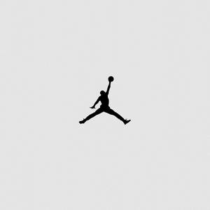 Jordan Logo Minimalist Grey Wallpaper