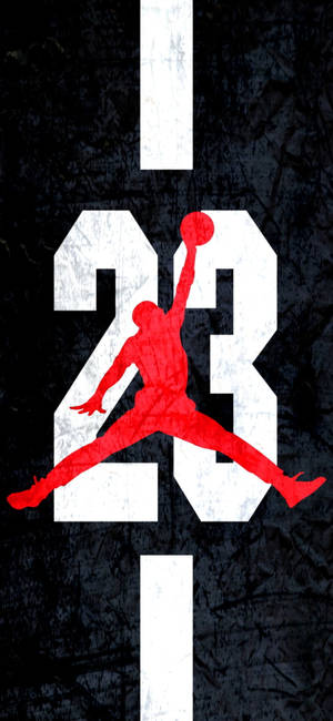 Jordan Logo Signature Red Color Wallpaper