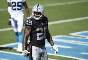 Josh Jacobs Football Action Wallpaper