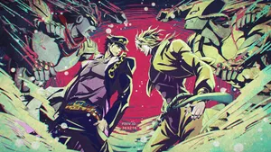 Jotaro Kujo Vs Dio Brando Wallpaper