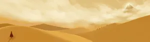 Journey Minimalist Dual Monitor Wallpaper