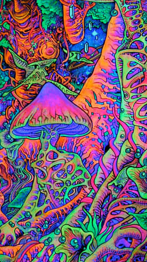 Journey Through The Psychedelic Vortex Wallpaper