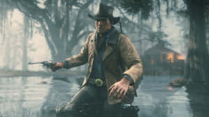 Journey Through The Wild West In 4k Glory With Red Dead Redemption Wallpaper