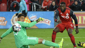 Jozy Altidore Fighting For The Ball Wallpaper