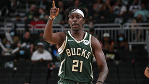 Jrue Holiday Bucks Number 21 Jersey Wallpaper