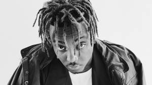 Juice Wrld 999 Grayscale Wallpaper