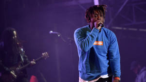 Juice Wrld Desktop Blue Sweatshirt Wallpaper