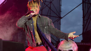 Juice Wrld Desktop Denim Coat Wallpaper