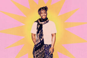 Juice Wrld In Pastel Wallpaper