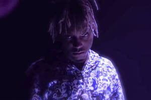 Juice Wrld Serious Expression Wallpaper