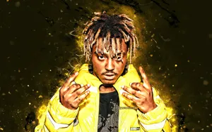 Juice Wrld Yellow Fan Edit 4k Wallpaper