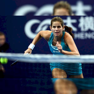 Julia Goerges Running Inside Court Wallpaper