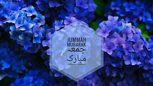 Jumma Mubarak Hydrangeas Wallpaper