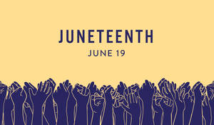 Juneteenth Hands Illustration Wallpaper