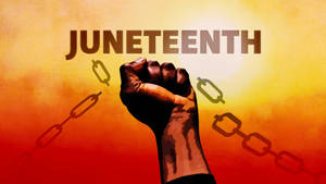 Juneteenth Iconic Closed Fist Illustration Wallpaper