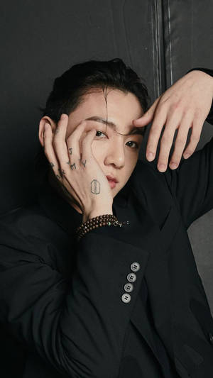 Jungkook With Hand Tattoos Wallpaper
