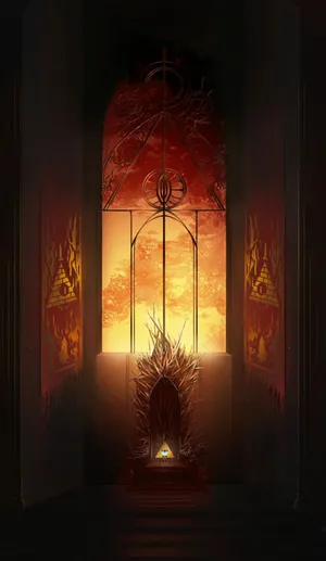 Just Hanging Around In Bill Cipher's World Wallpaper