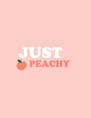 Just Peachy Peach Color Aesthetic With Fruit Wallpaper