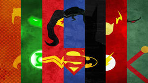 Justice League Symbol Minimal Art Wallpaper