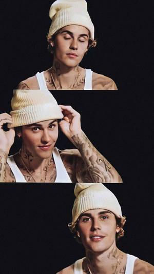 Justin Bieber In Bonnet Wallpaper