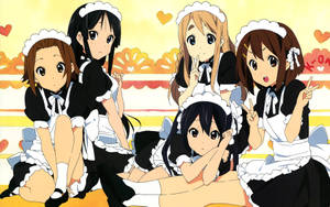 K-on In Maid Outfit Wallpaper