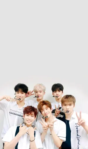 K Pop Group Pose Fun Wallpaper