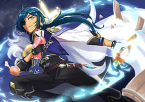 Kaeya, Dynamic And Dazzling Wallpaper