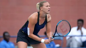 Kaia Kanepi In Match Position Wallpaper